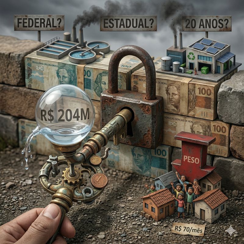 Infográfico do Plano de Saneamento de Candiba